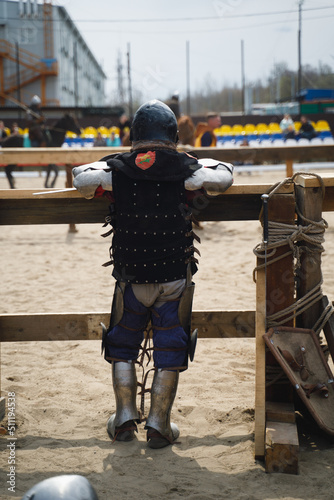 Knights Jousting. Knight Tournament. Duel between two knights