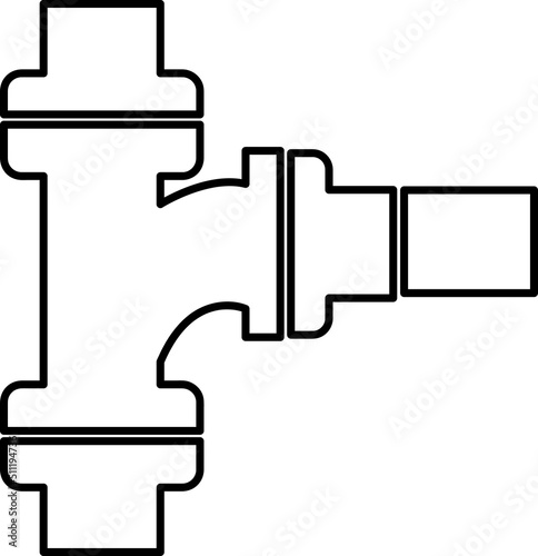 Pipe icon and flange fitting for pipeline connection and other pipe line art.eps
Actions: