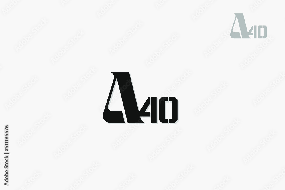 a and 4 number signs iel elite luxury modern simple logo design a and 4 number signs iel elite luxury modern simple logo design