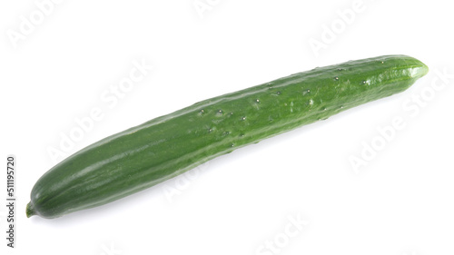 Japanese cucumber isolated on white background