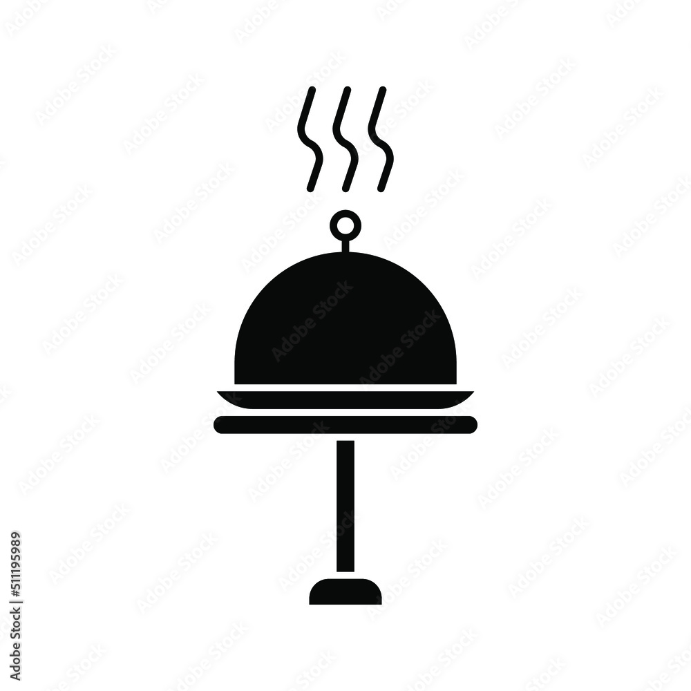 Fototapeta premium Tray of Food Icon color editable