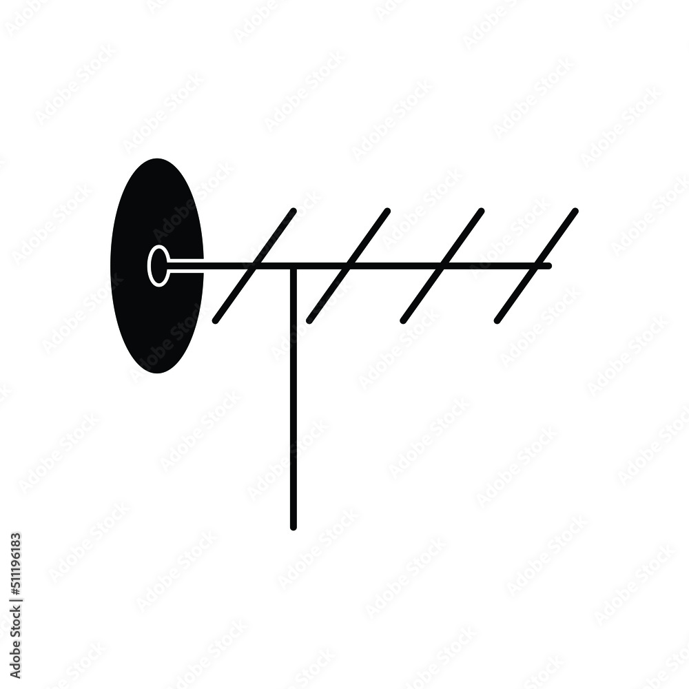 Antenna icon design isolated on white background Antenna icon design isolated on white background