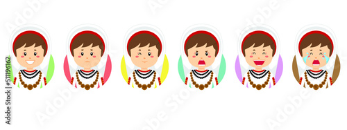 Romanians Avatar with Various Expression