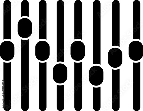 Audio Mixer Icon Vector Illustration on white background..eps