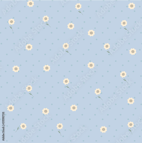 seamless pattern with flowers