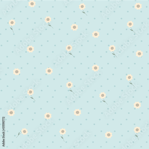 seamless pattern with flowers