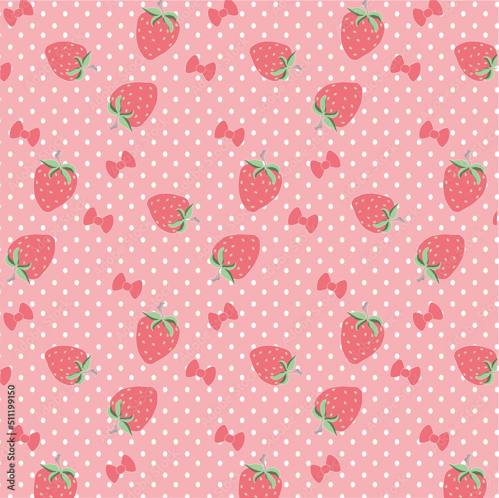 seamless pattern with strawberry seamless pattern with strawberry
