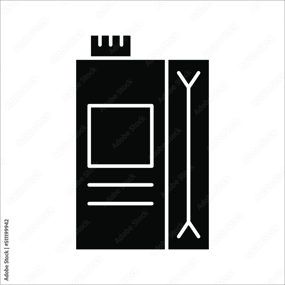 Milk box vector icon. Thin line black milk icon, vector illustration from editable drinks concept on white background. Milk box vector icon. Thin line black milk icon, vector illustration from editable drinks concept on white background.