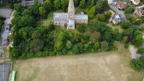 Aerial view of Leighton Buzzard Town of England Unite Kingdom photo