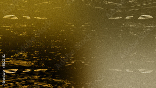 Abstract golden grunge texture kaleidoscope background image.