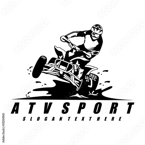 atv logo design icon vector