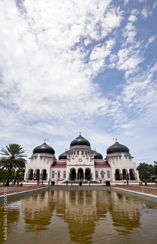 Mesjid Raya Baiturrahman, The Baiturrahman Great Mosque, the biggest mosque in Banda Aceh, Nangroe Aceh Darussalam, Indonesia