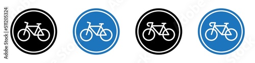 Bicycle parking icon, Bicycle sign area, vector illustration