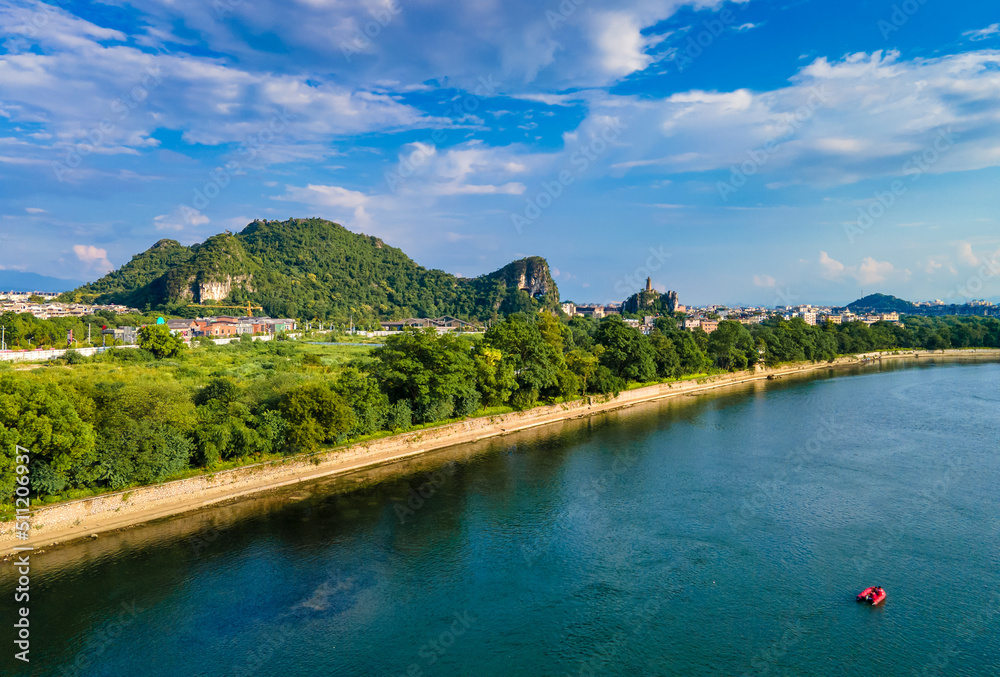 Chuanshan Park and nanxishan Park in Guilin, Guangxi, China