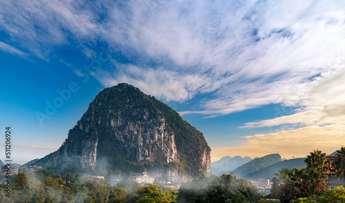 Chuanshan Park and nanxishan Park in Guilin, Guangxi, China photo