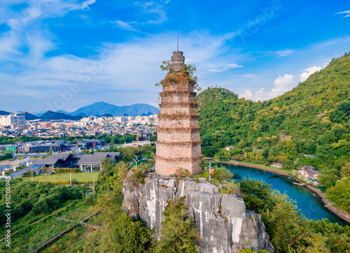 Chuanshan Park and nanxishan Park in Guilin, Guangxi, China photo