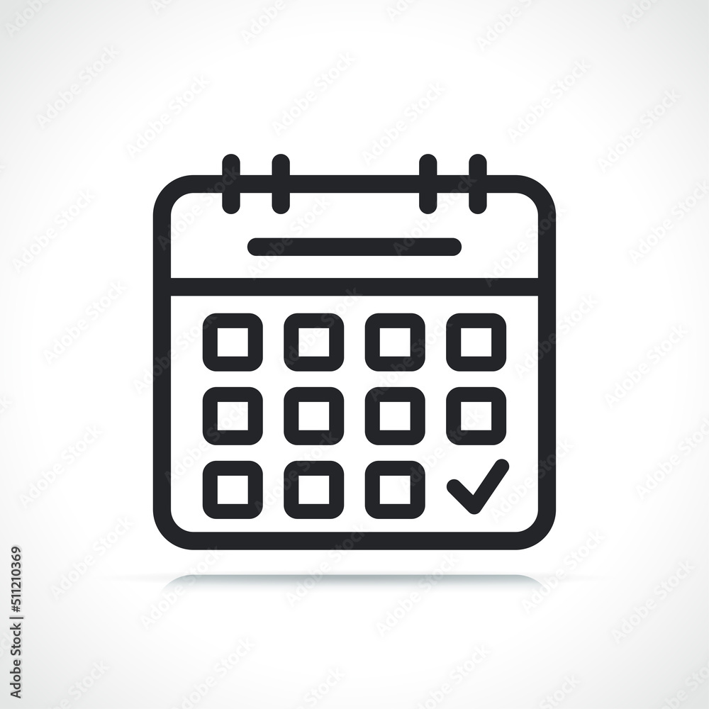 calendar or reminder line icon calendar or reminder line icon