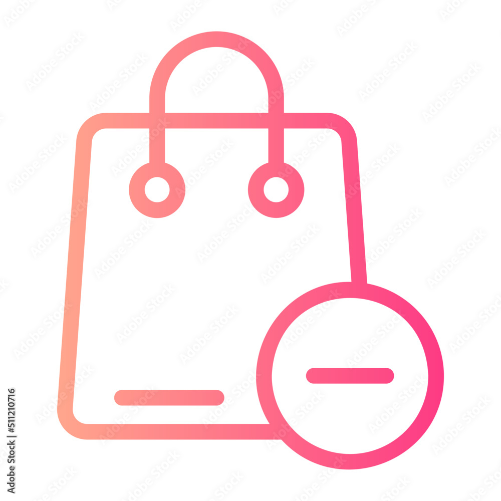 shopping bag gradient icon shopping bag gradient icon