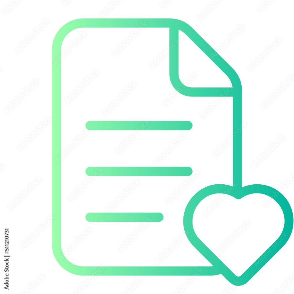 wish list gradient icon