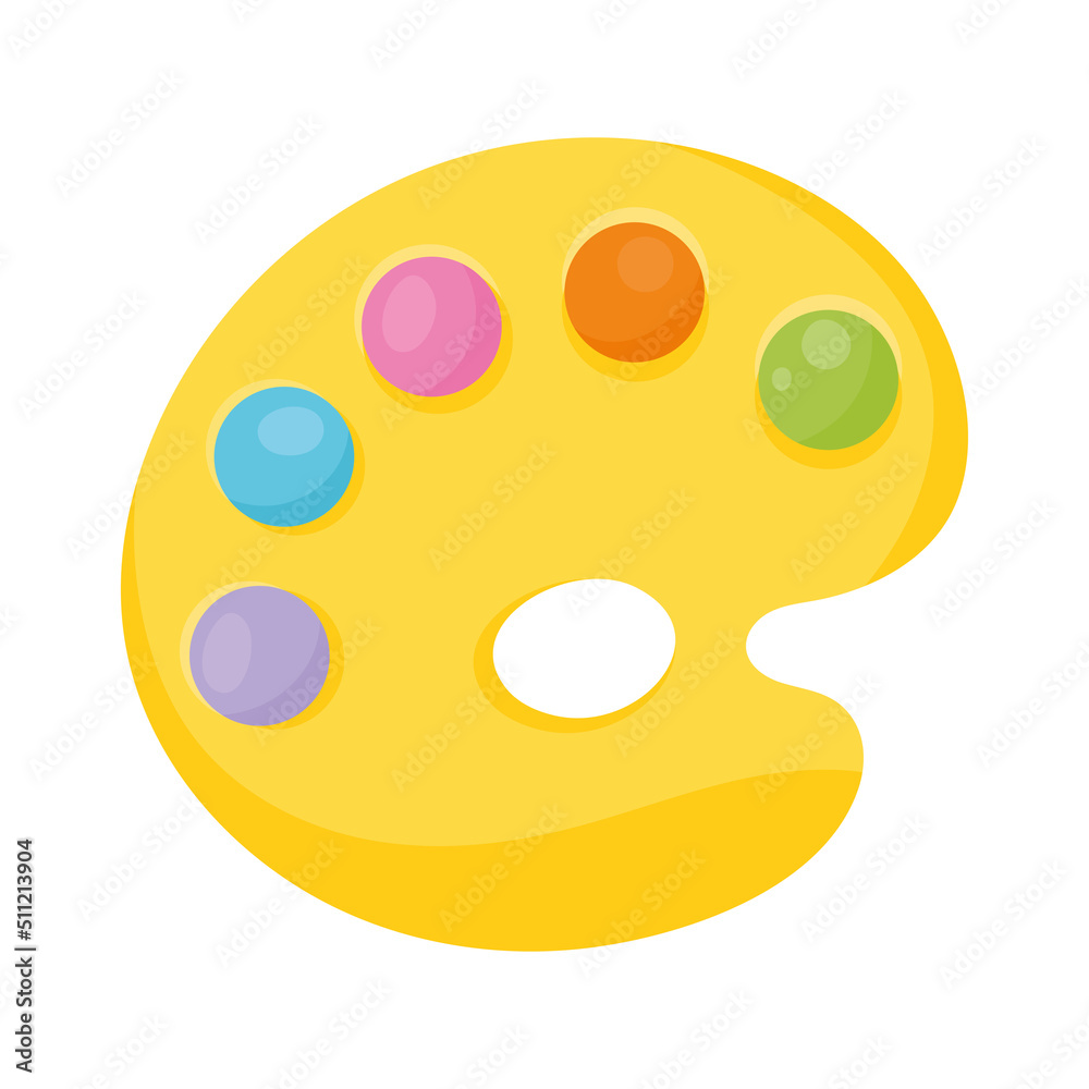 Fototapeta premium palette school supply