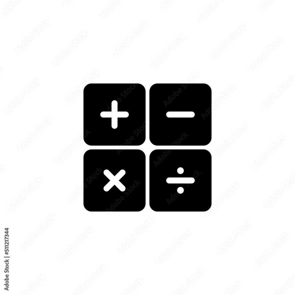 simple calculator icon illustration design simple calculator icon illustration design