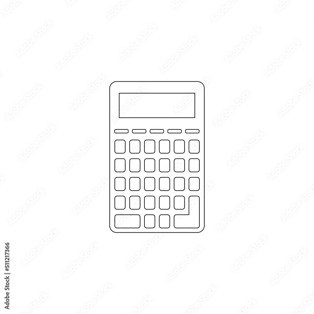 simple calculator icon illustration design simple calculator icon illustration design