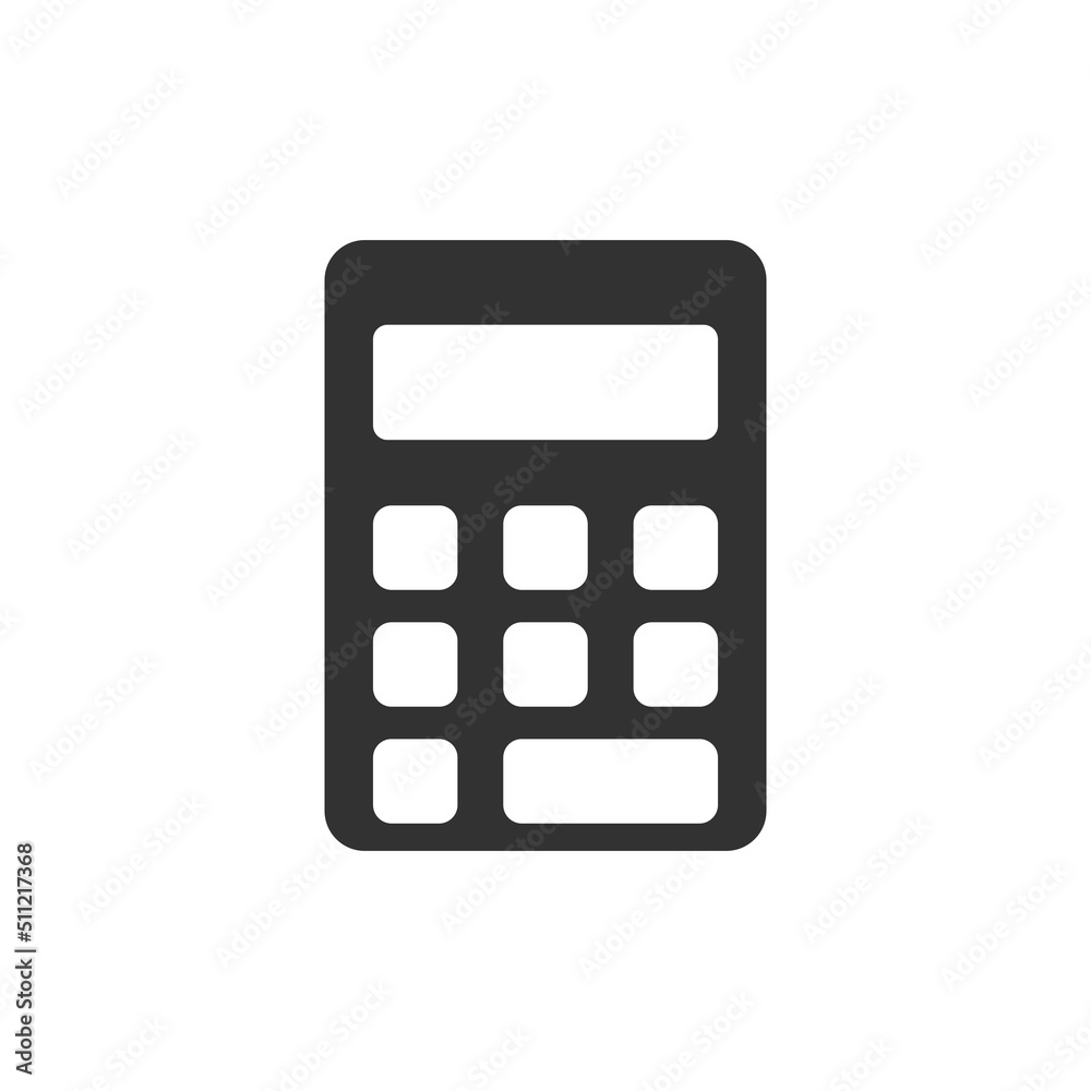 simple calculator icon illustration design simple calculator icon illustration design