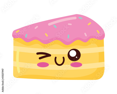 cake portion Kawaii sweet Food