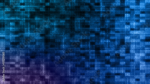 Abstract glitch art grid background image.