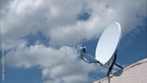 satellite dish on the roof