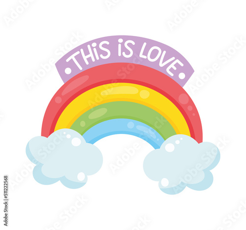 this is love rainbow