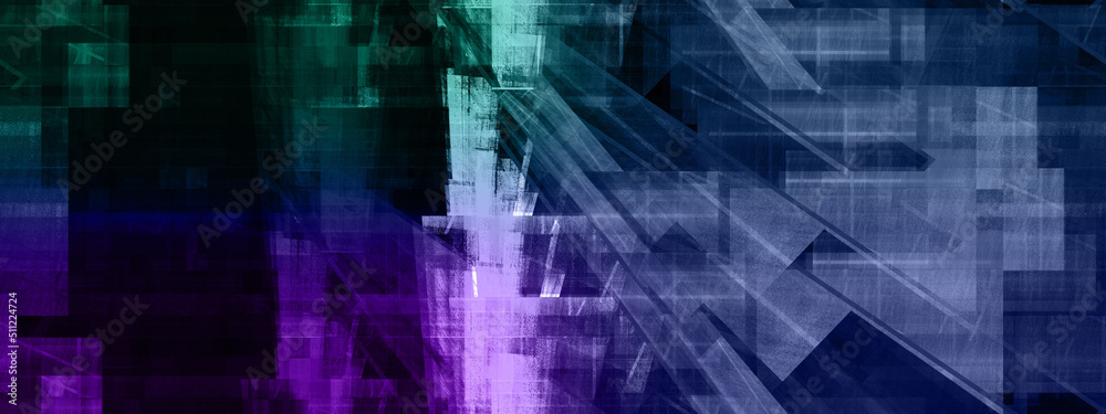 Abstract glitch art background image.