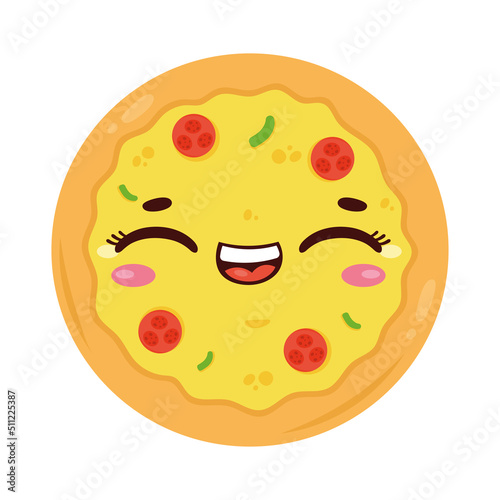 pizza kawaii food