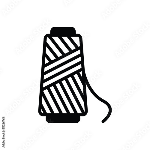 Black solid icon for polyester