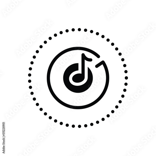 Black solid icon for groove