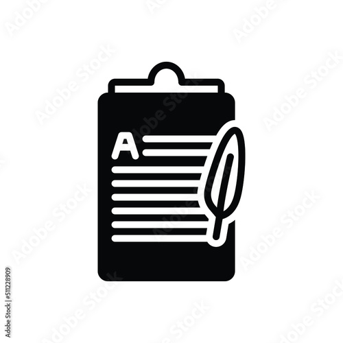 Black solid icon for initial photo