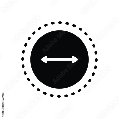 Black solid icon for sized