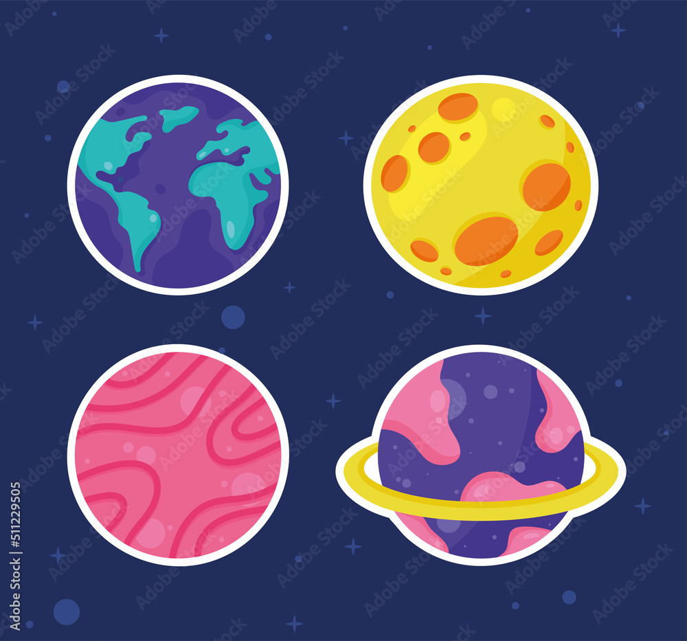 four space outer planets four space outer planets