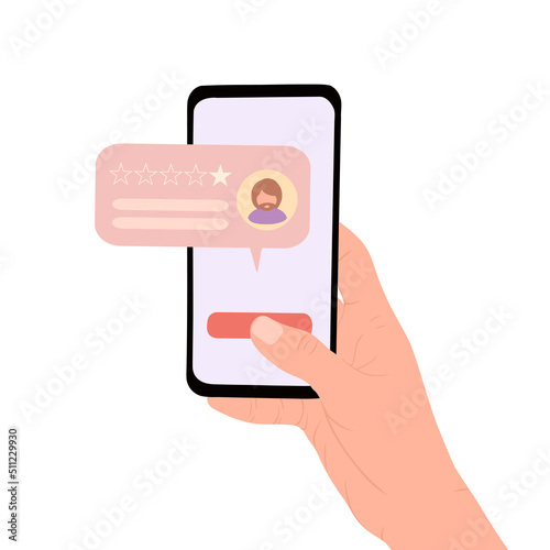Negative feedback. Vector Illustration for printing, backgrounds, covers, packaging, greeting cards, posters, stickers, textile and seasonal design. Isolated on white background.