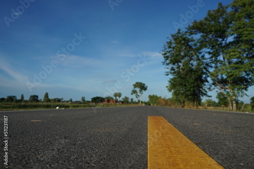abstract asphalt pavement Used in advertising background land transport system