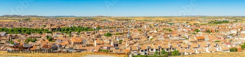 Panoramic view at the Consuegra town - Spain