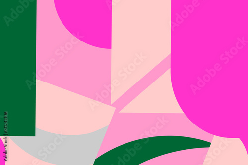 Abstract background withe various lines andfiguras. Rainbow shapes, curves, arcs. Hand drawn vector scribble illustrations.Design in Scandinavian style for business presentation,fabric print.