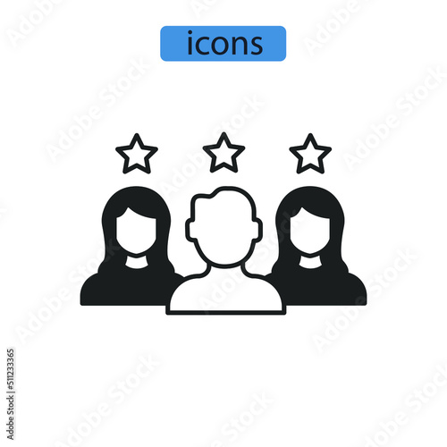 customer icons  symbol vector elements for infographic web