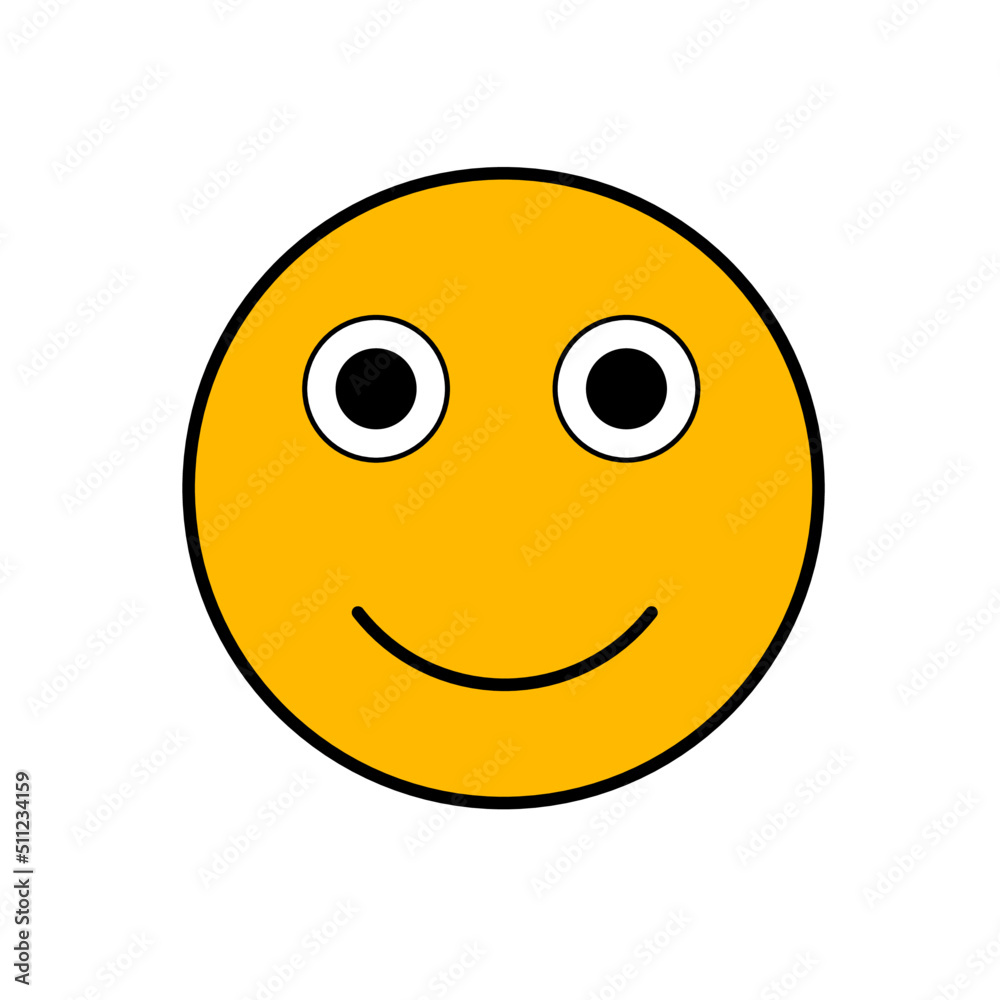 Fototapeta premium Emoticon icon. Simple emoji icon.