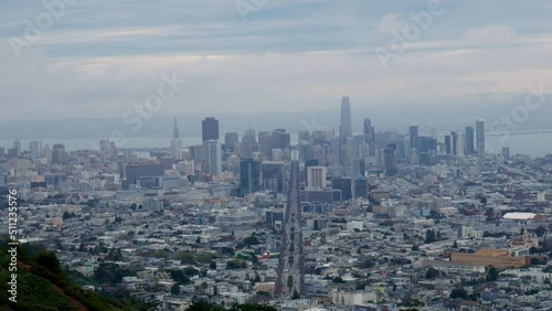 Wallpaper Mural Market Street going across downtown San Francisco. Torontodigital.ca