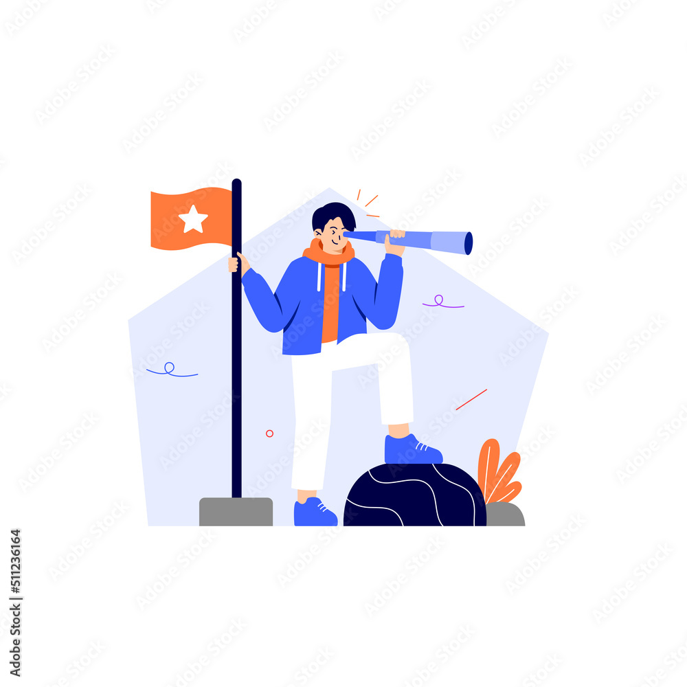 Man finding business opportunity Man finding business opportunity