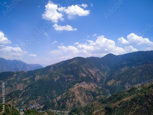 A amazing view of mountains with blue sky and clouds © DEEP