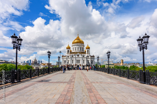 Cathedral of Christ the Savior (Khram Khrista Spasitelya) in Moscow, Russia photo