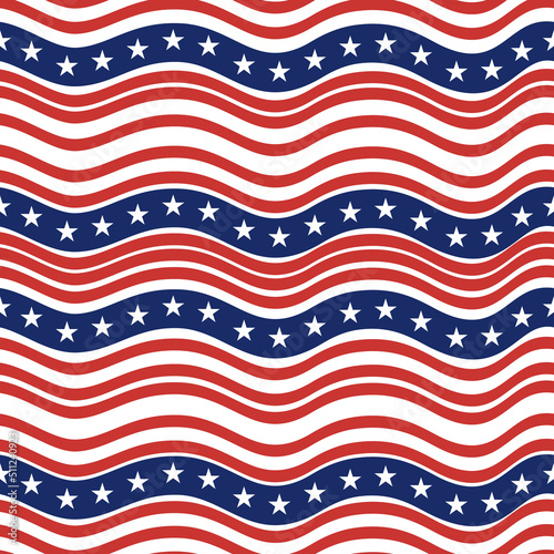 Seamless pattern of america...