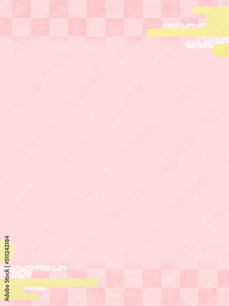 Oriental background material with traditional patterns clouds Oriental background material with traditional patterns clouds